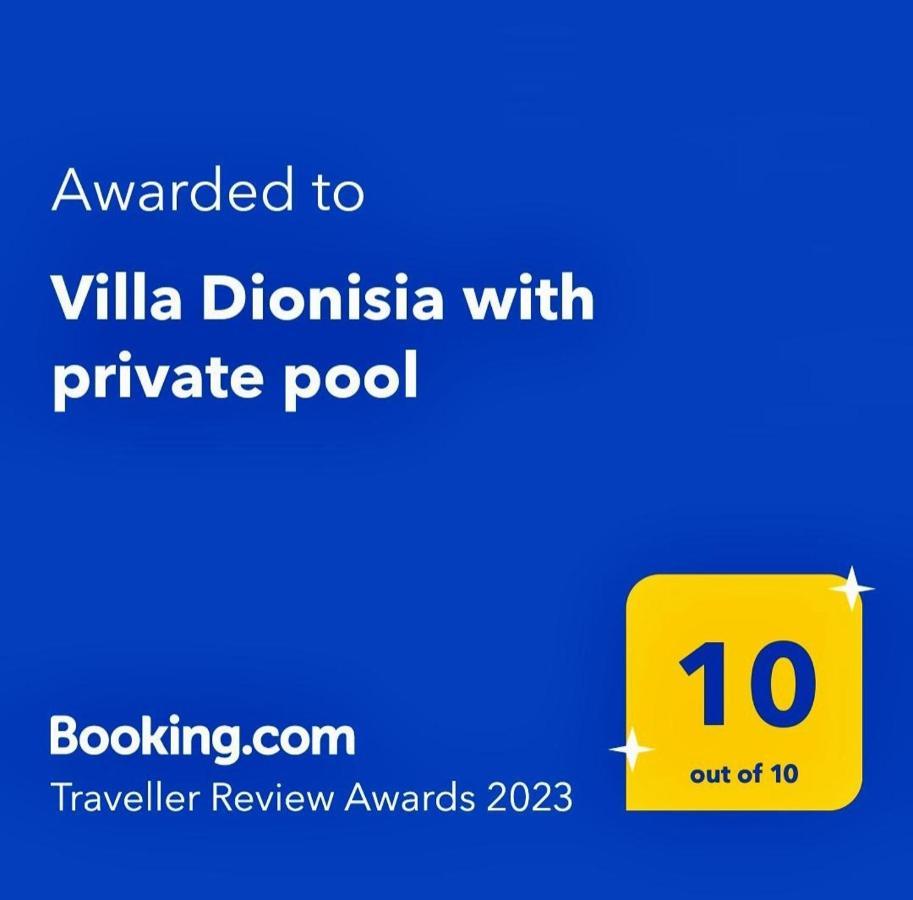 Villa Dionisia With Private Pool Roumelí Extérieur photo